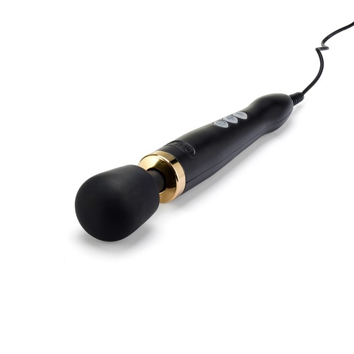 Doxy Die Cast Wand Massager - Matte Black / Gold