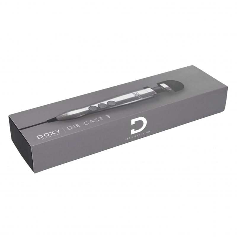 Doxy Die Cast 3 Wand Massager - Brushed Metal