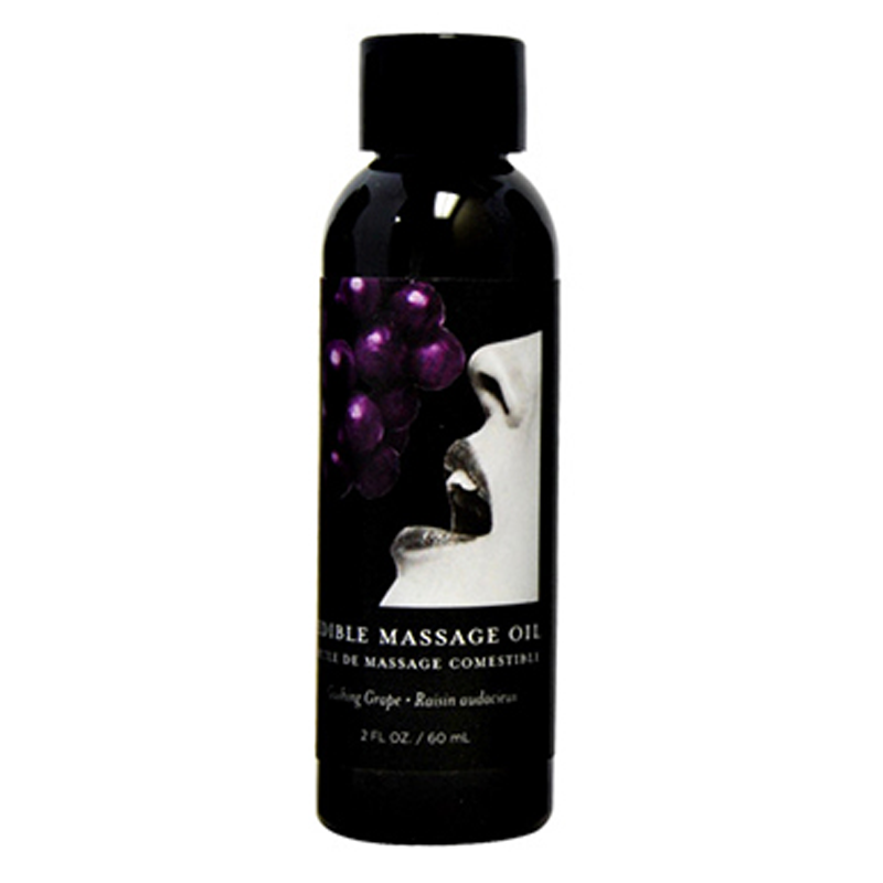 Earthly Body Grape Edible Massage Oil 2 fl oz / 60 ml