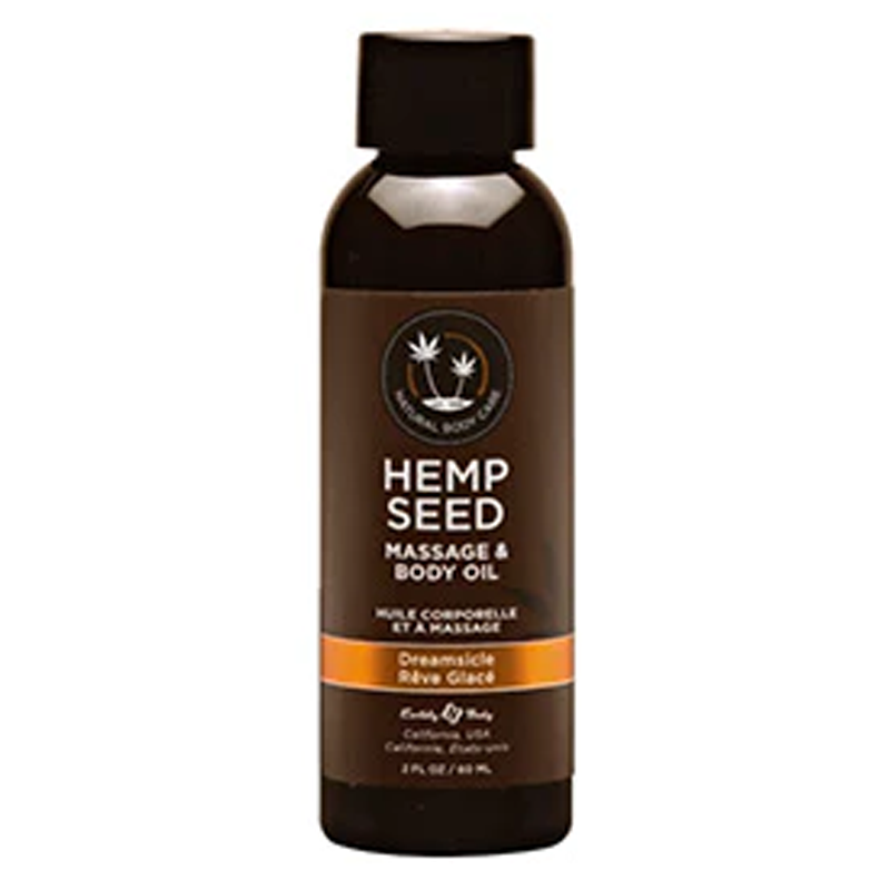 Earthly Body Hemp Seed Massage Oil Dreamsicle 2oz
