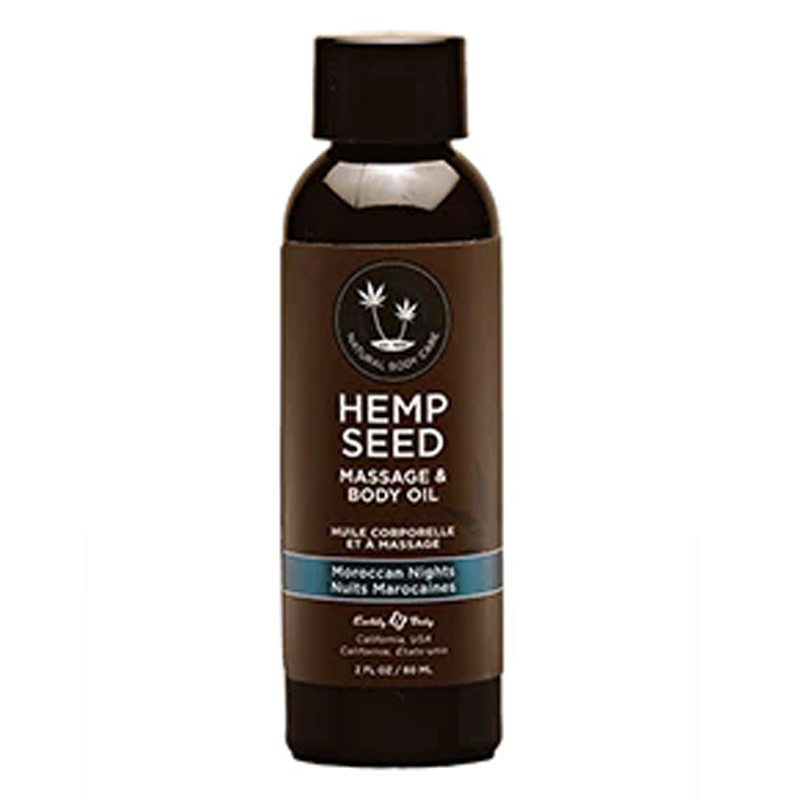 Earthly Body Hemp Seed Massage Oil Moroccan 2 oz