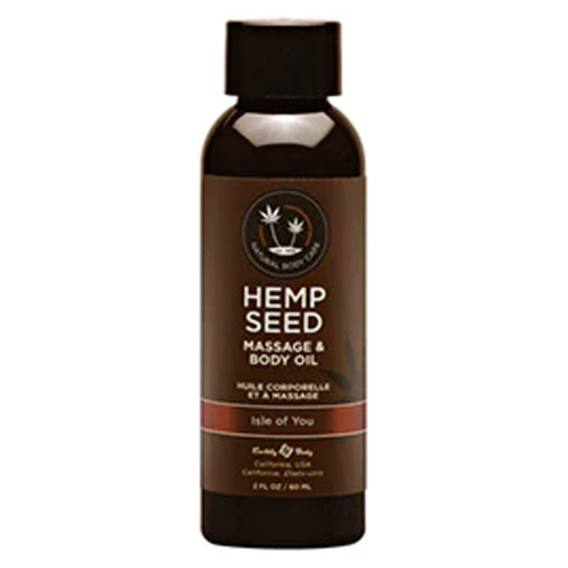 Earthly Body Hemp Seed Massage Oil Isle Of You 2 fl oz / 60 ml