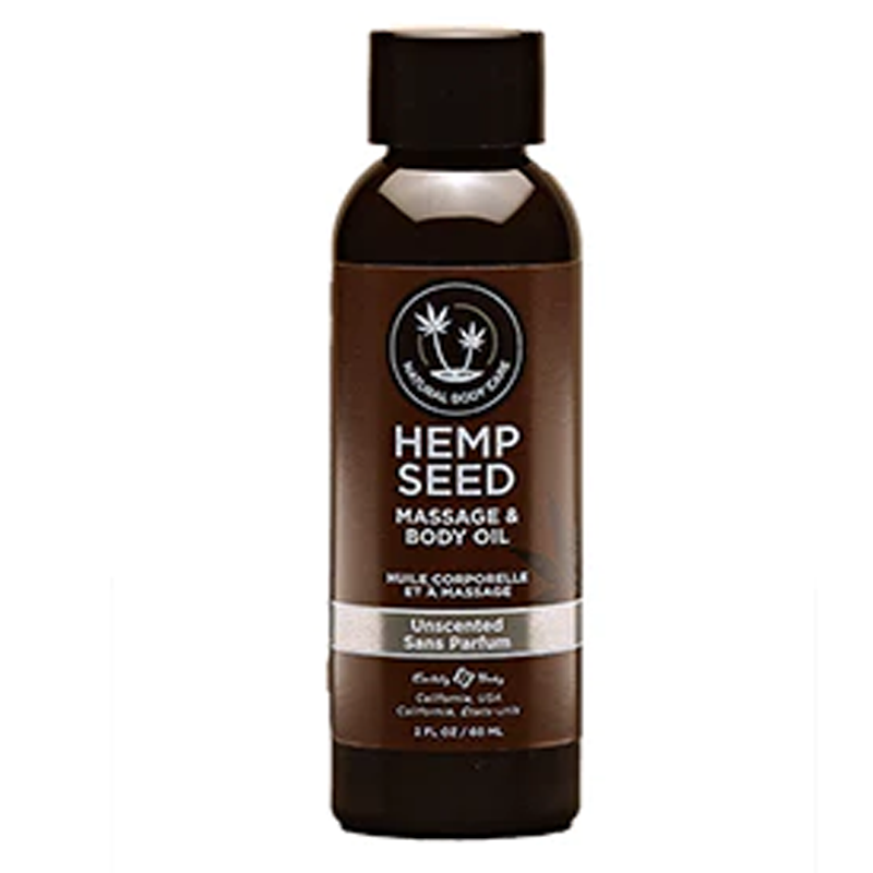 Earthly Body Hemp Seed Massage Oil Unscented 2 oz