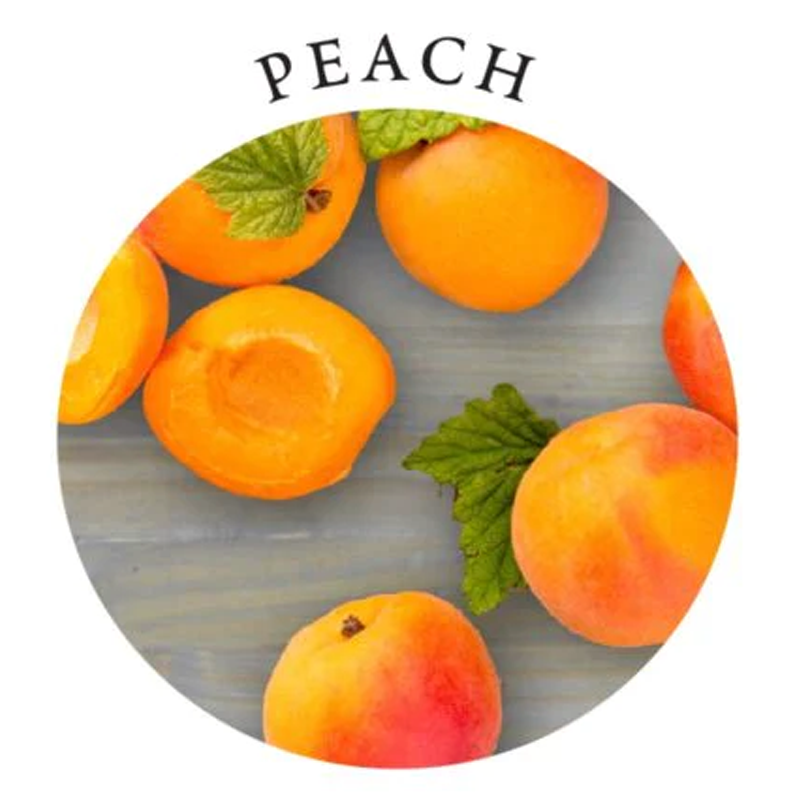 Earthly Body Heart Tin Edible Massage Candle- Peach 4 oz / 113 g