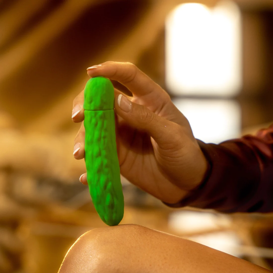Emojibator Pickle Vibrator