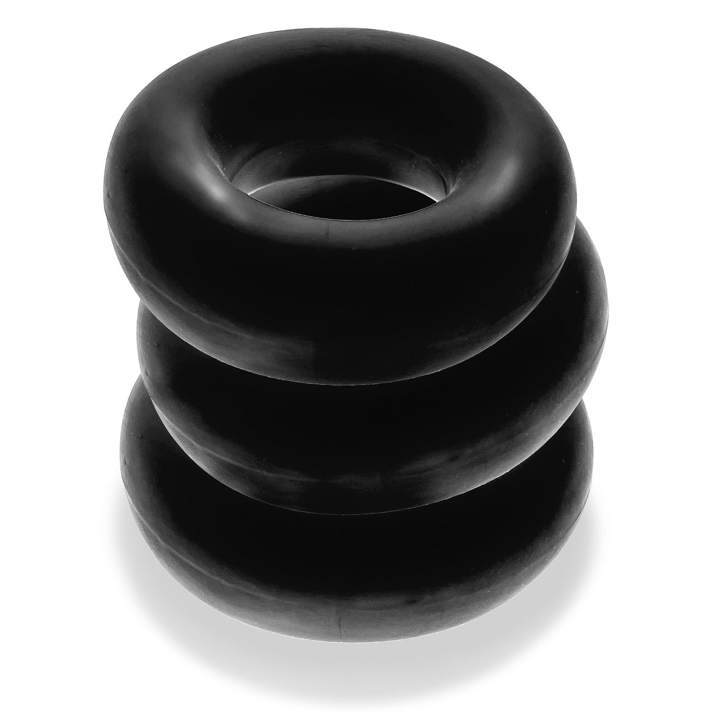 Oxballs Fat Willy 3-Pack Jumbo Cock Ring- BLACK