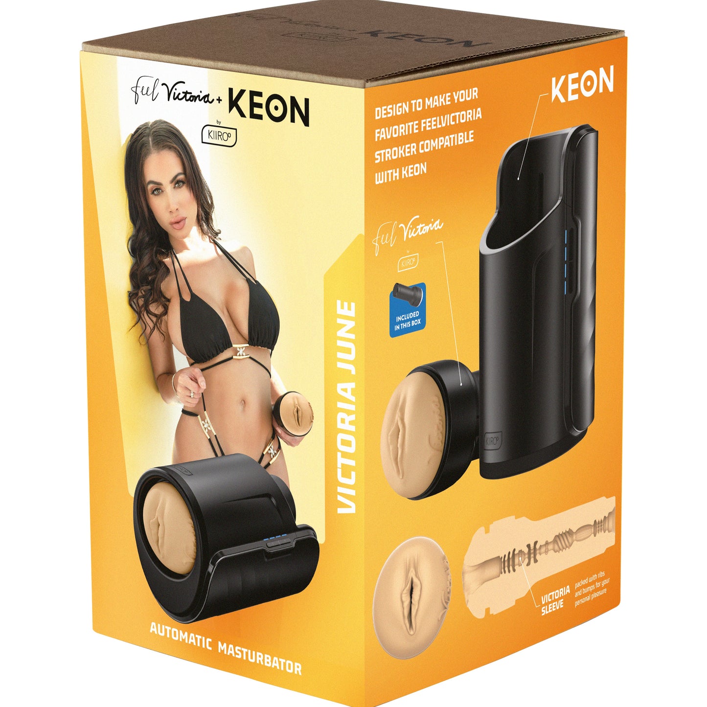 Kiiroo Feel Victoria June Stroker + Keon Combo Set
