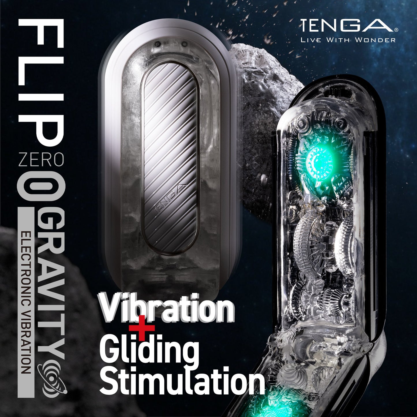 Tenga Flip Zero Gravity Electronic Vibration White