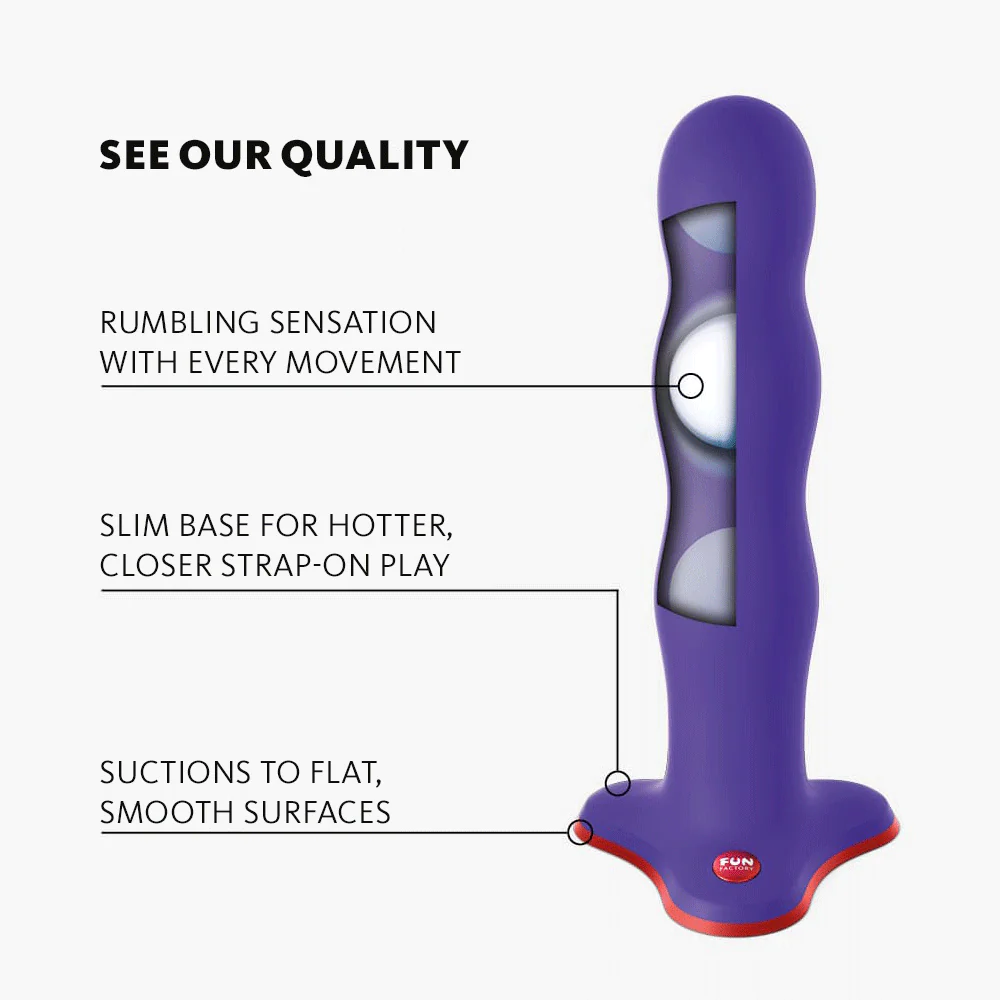 Fun Factory Bouncer Shake Dildo - Flashy Purple