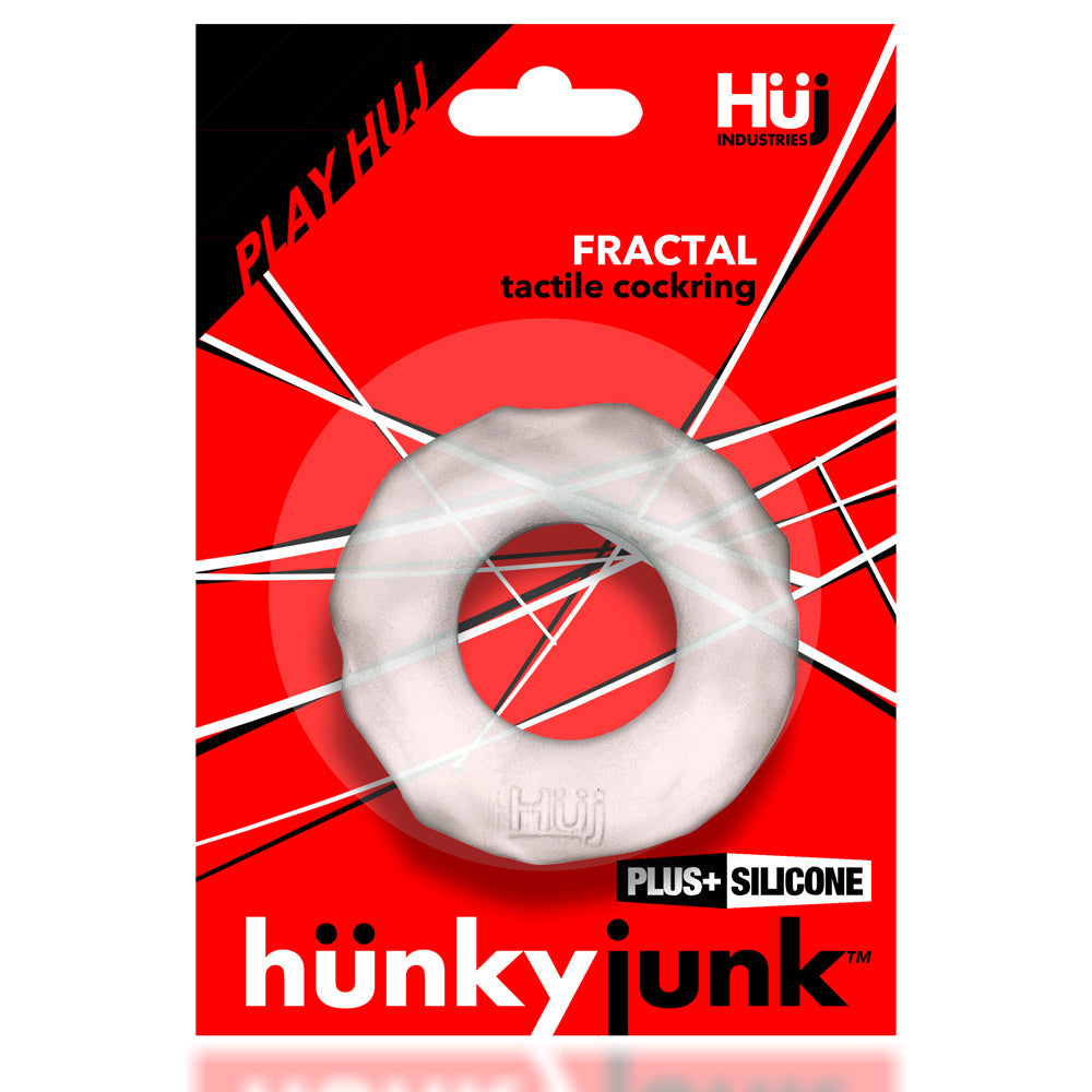 Hunky Junk FRACTAL tactile cockring CLEAR ICE