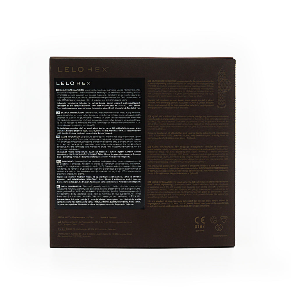 Lelo Hex Respect XL Condoms 36 Pack