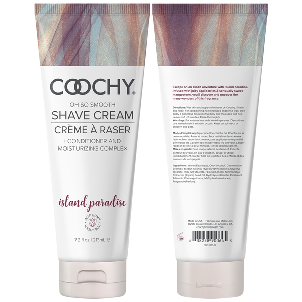 Coochy Cream Island Paradise Shave Cream 7.2oz
