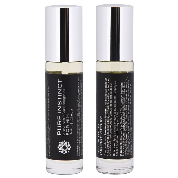 Pure Instinct Pheromone Cologne Oil Roll-On For Him .34oz | 10mL