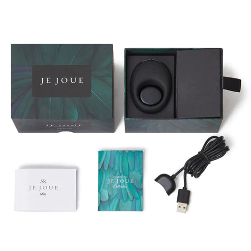 Je Joue Mio Silicone Vibrating Cock Ring Black