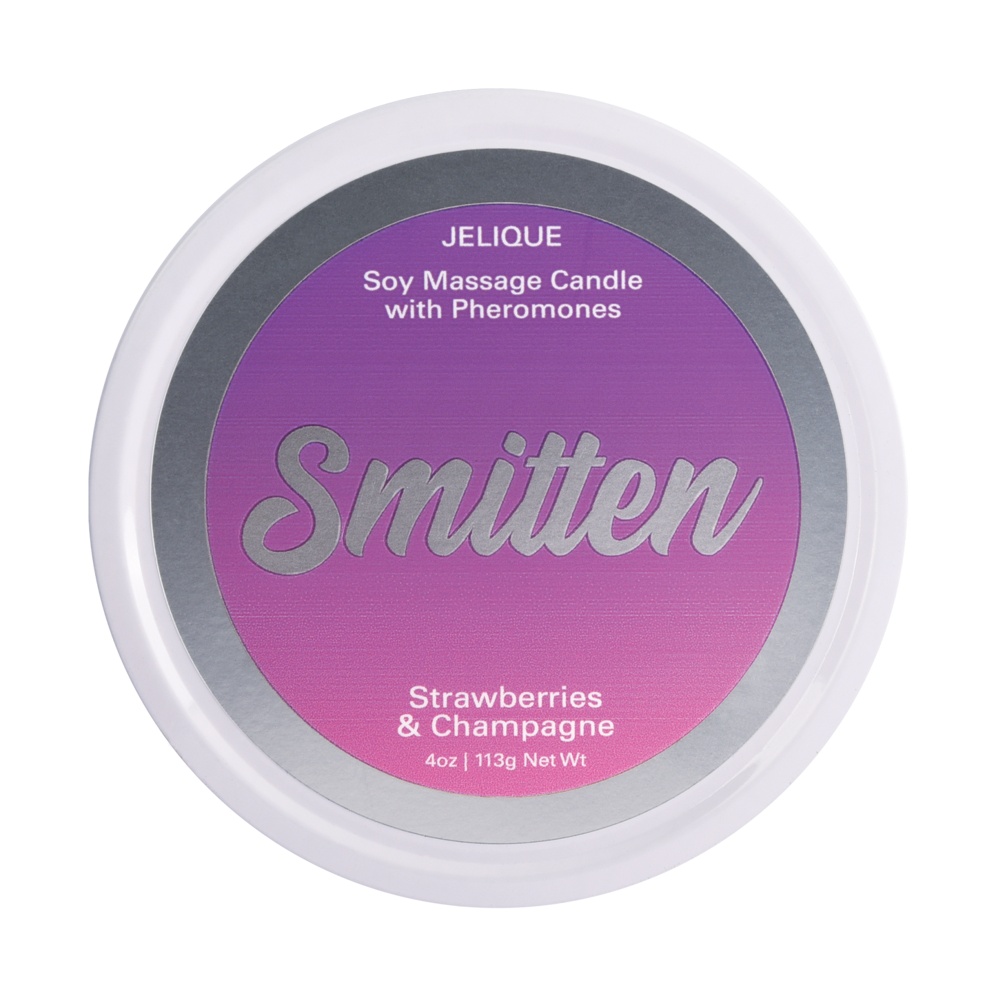 Jelique Massage Candle Smitten Strawberries & Champagne 4oz | 113g