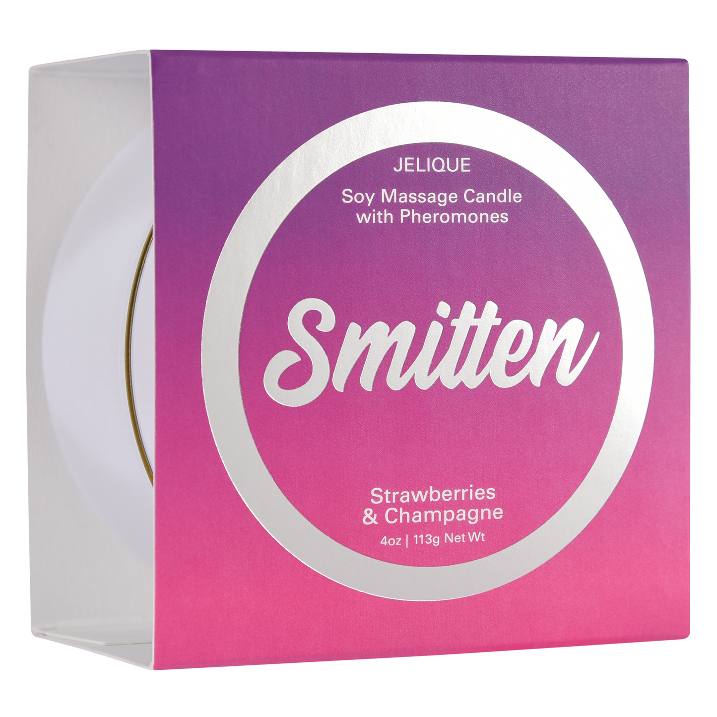Jelique Massage Candle Smitten Strawberries & Champagne 4oz | 113g