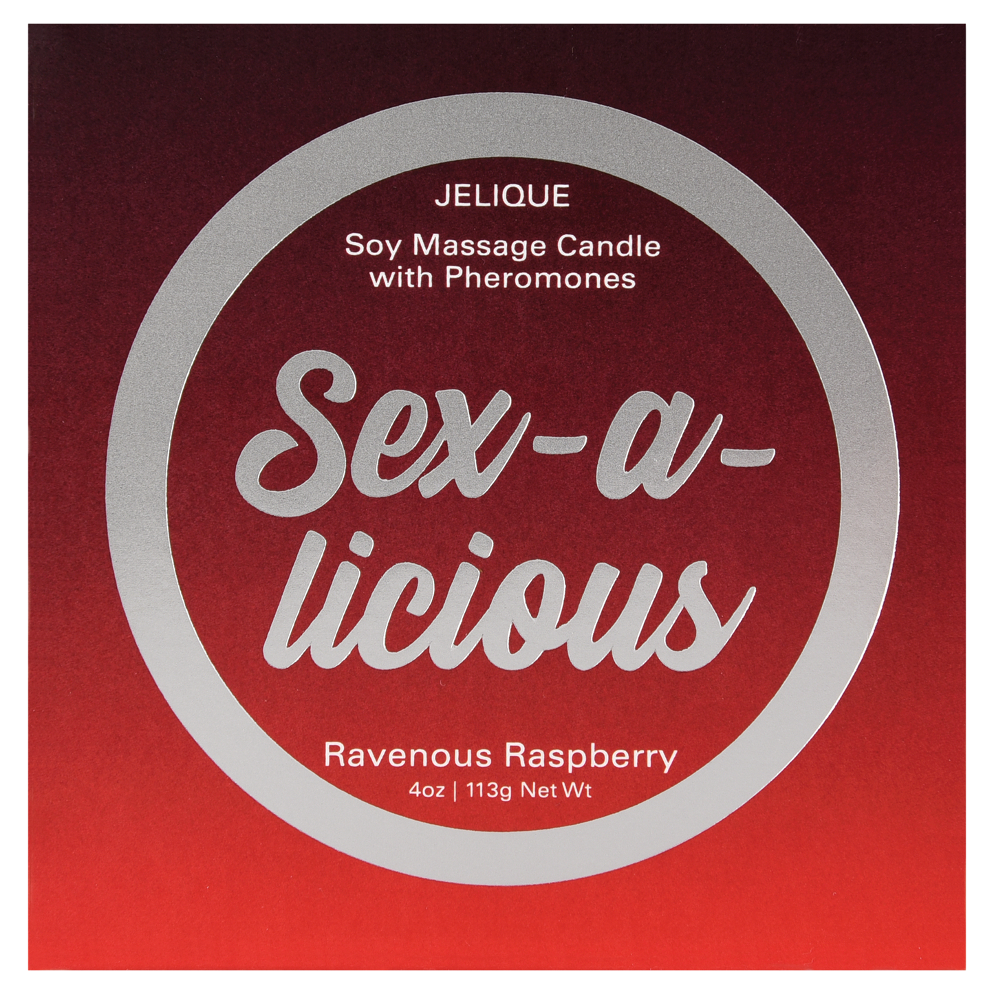 Jelique Sex-A-Licious Ravenous Raspberry Massage Candle