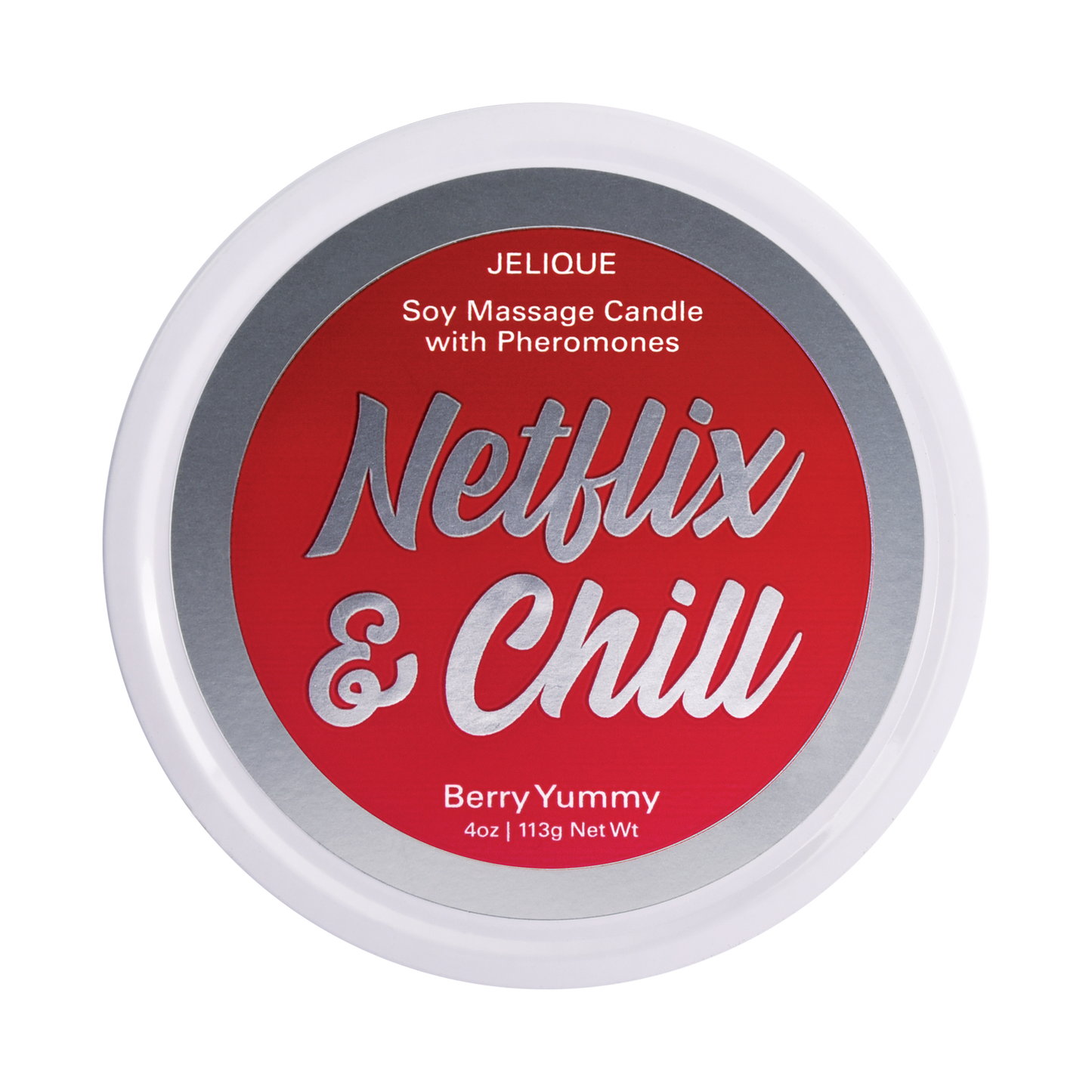 Jelique Netflix & Chill Berry Yummy Massage Candle 4oz | 113g