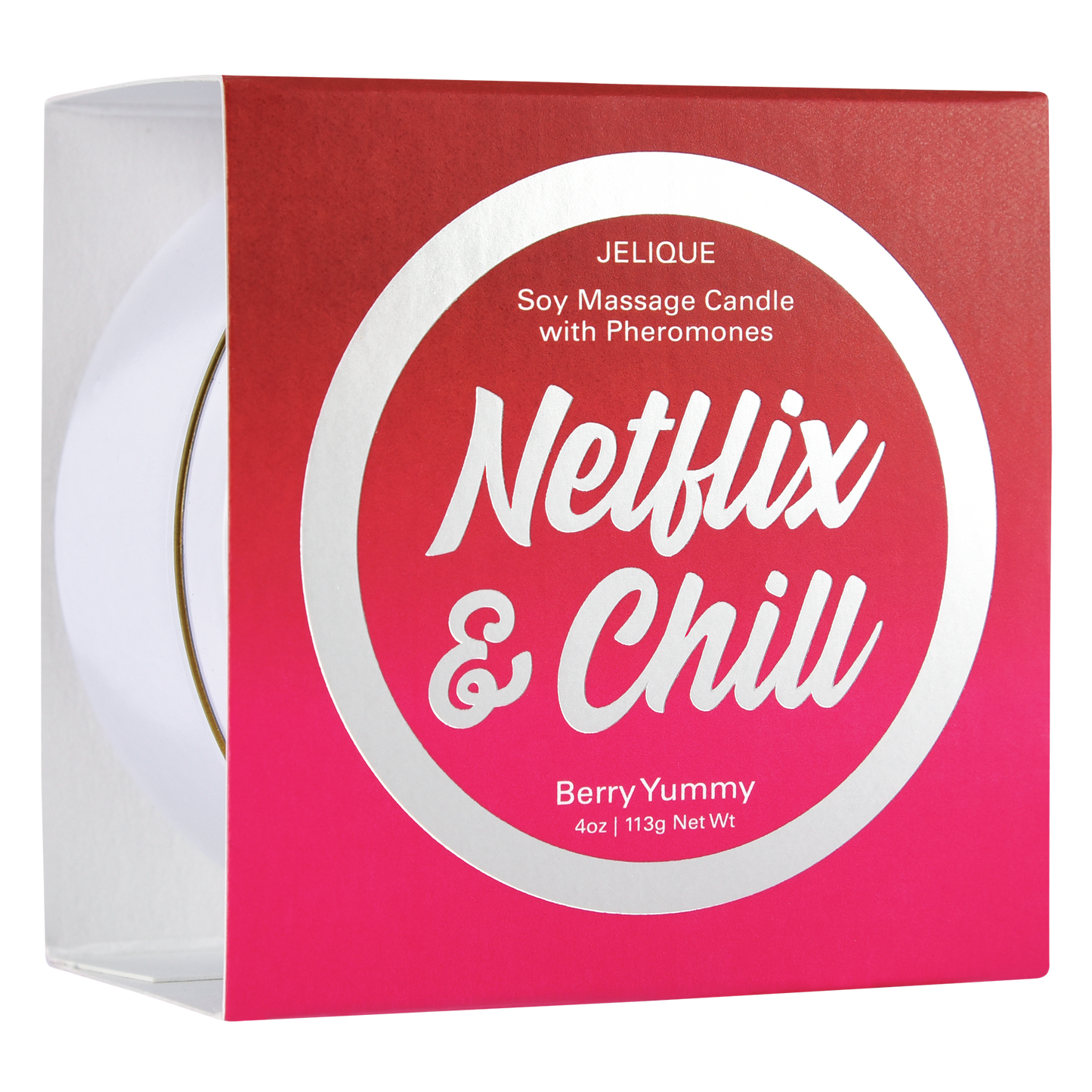Jelique Netflix & Chill Berry Yummy Massage Candle 4oz | 113g