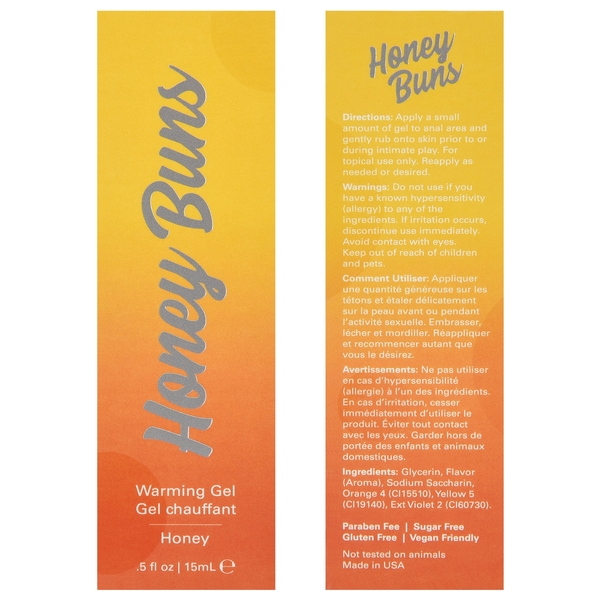 Jelique Honey Buns Warming Gel .5oz | 15mL
