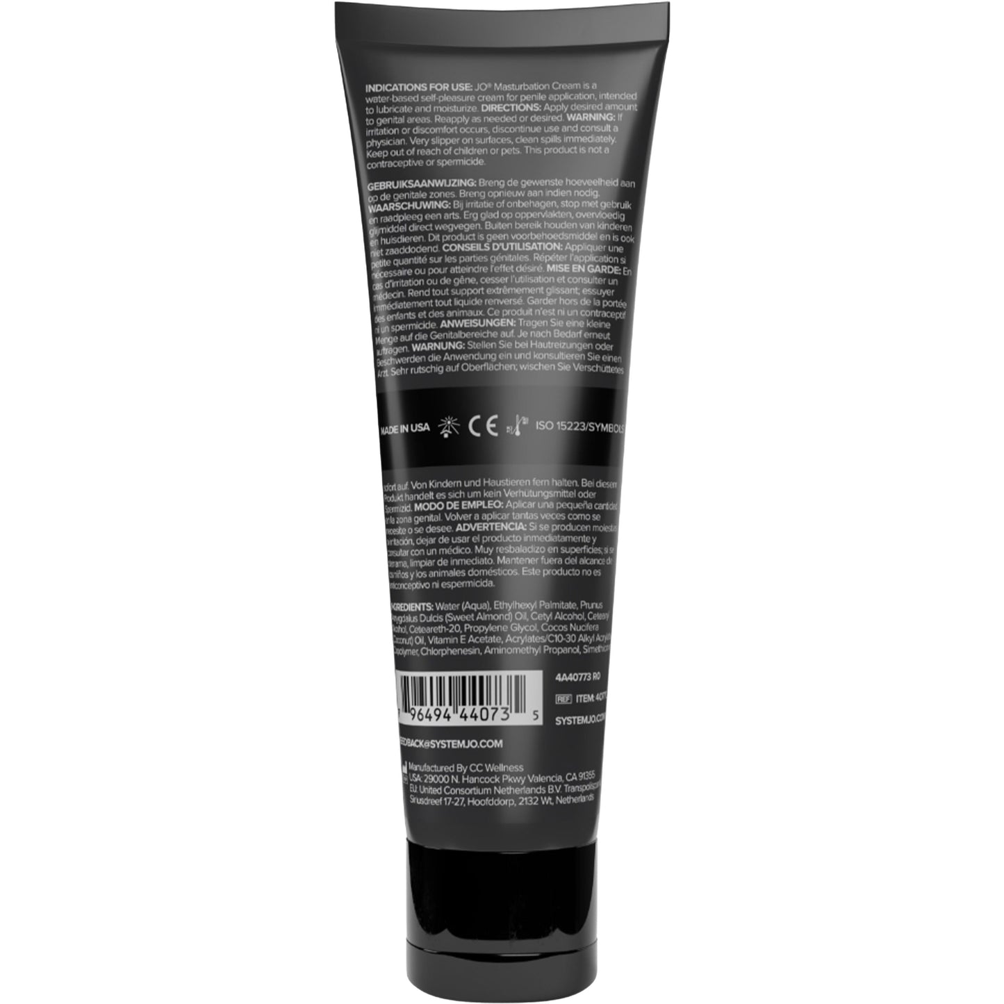 JO Masturbation Cream - 4 oz / 120 mL