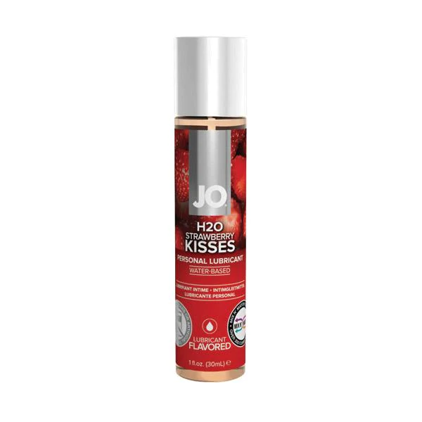 System JO H2O Strawberry Kisses Flavored Lubricant 1oz