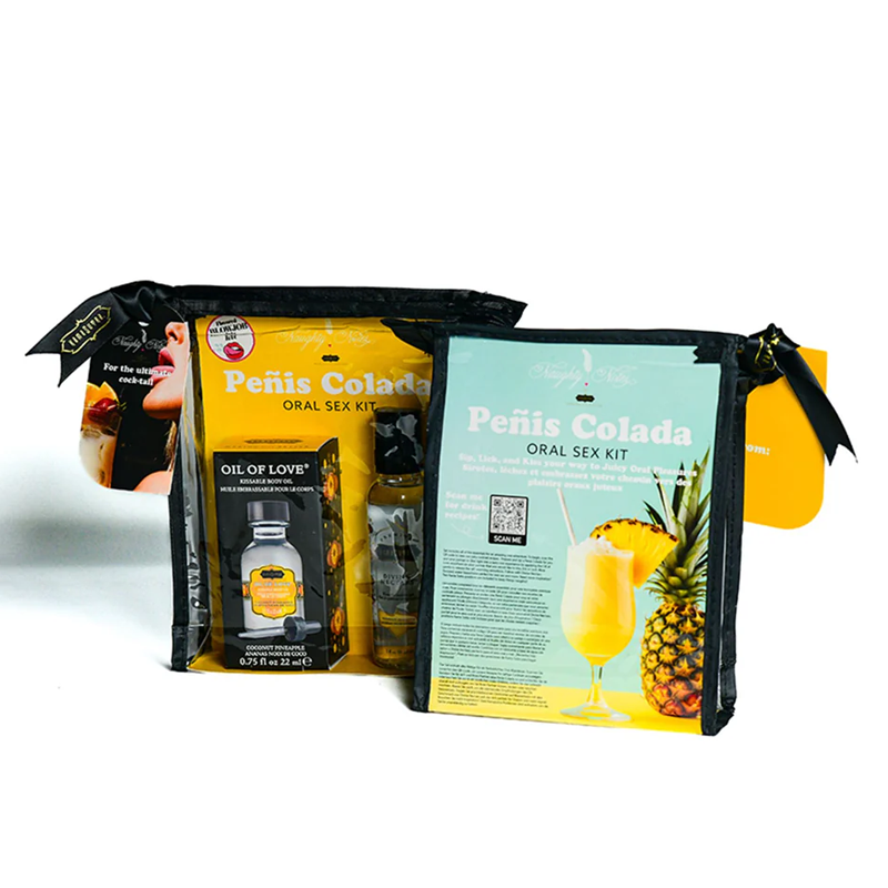 Kama Sutra Penis Colada Oral Sex Cocktail Kit - 2oz Divine Nectar / .75oz Oil of Love
