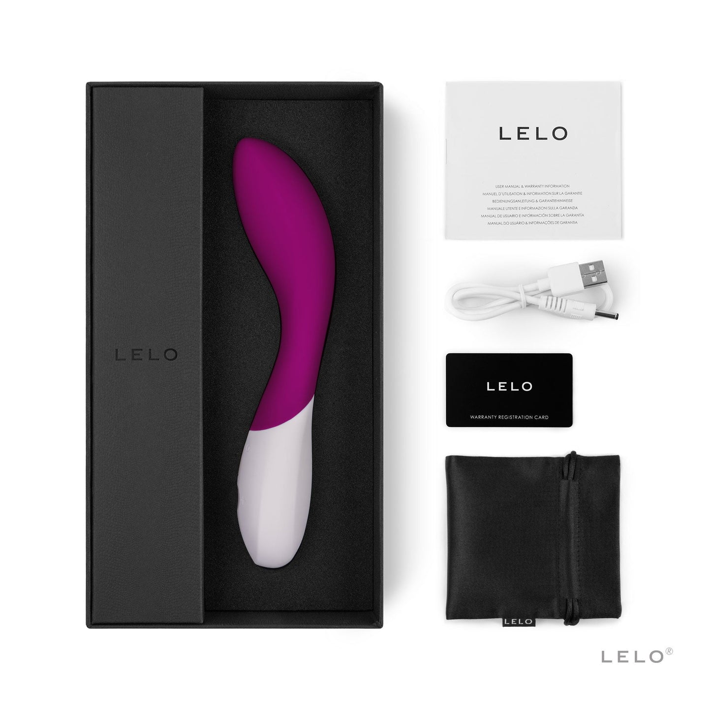 Lelo Mona Wave G-Spot Stimulator Deep Rose