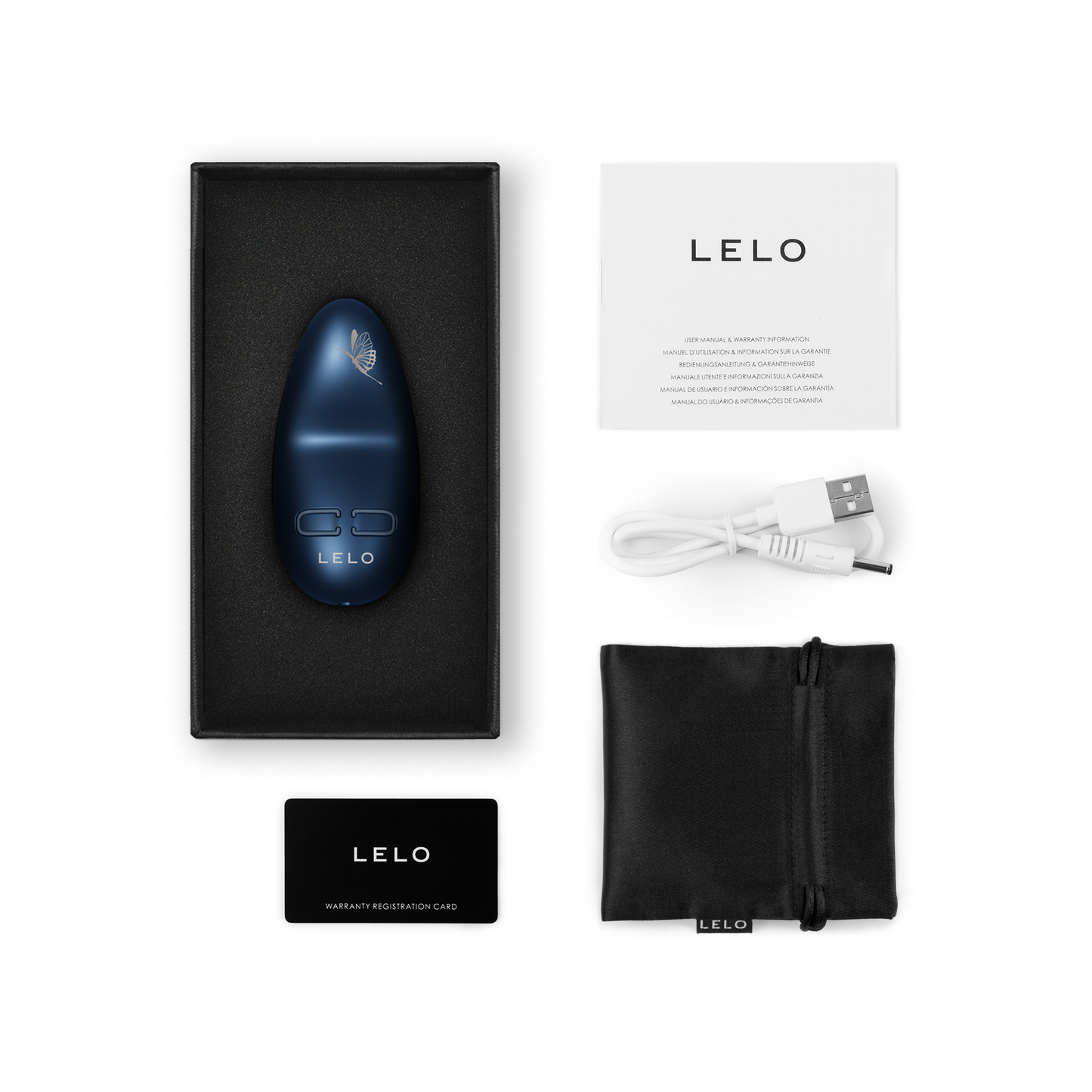 Lelo Nea 3 Personal Massager - Alien Blue