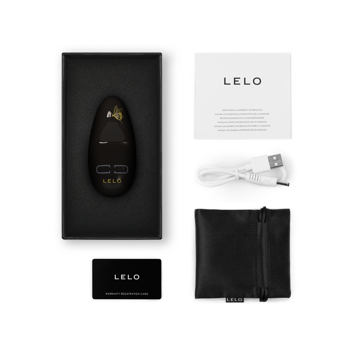 Lelo Nea 3 Personal Massager - Pitch Black