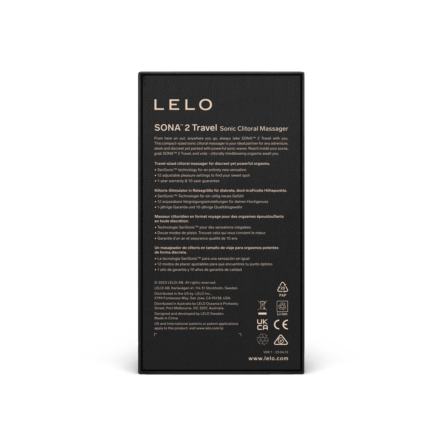 Lelo Sona 2 Travel Size Pink