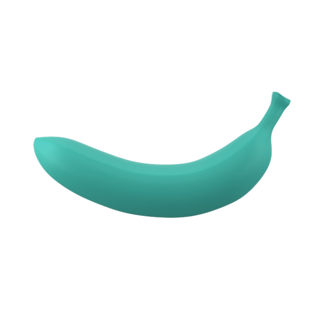 Love to Love Oh Oui Banana Vibrator - BLUE LAGOON