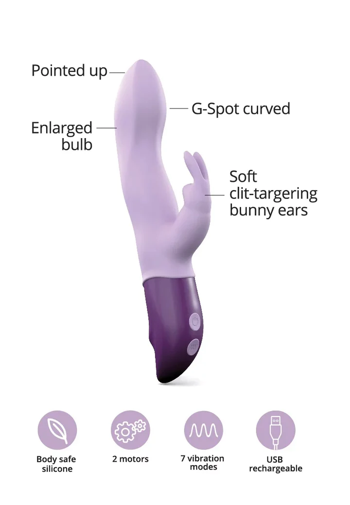 Love To Love Hello Rabbit Vibrator - Mauve
