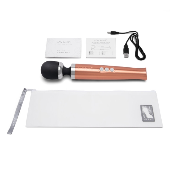 Le Wand Die Cast Rechargeable Vibrating Massager - Rose Gold
