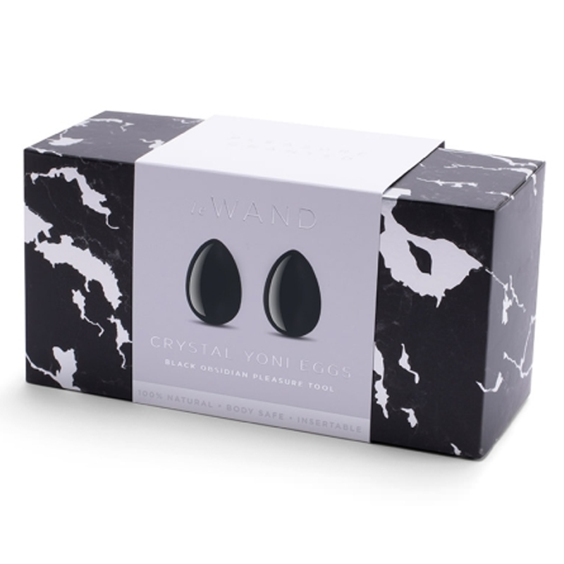 Le Wand Crystal Yoni Eggs - Black Obsidian