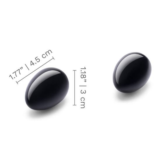 Le Wand Crystal Yoni Eggs - Black Obsidian