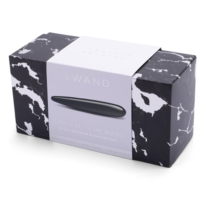 Le Wand Crystal Slim Wand - Black Obsidian
