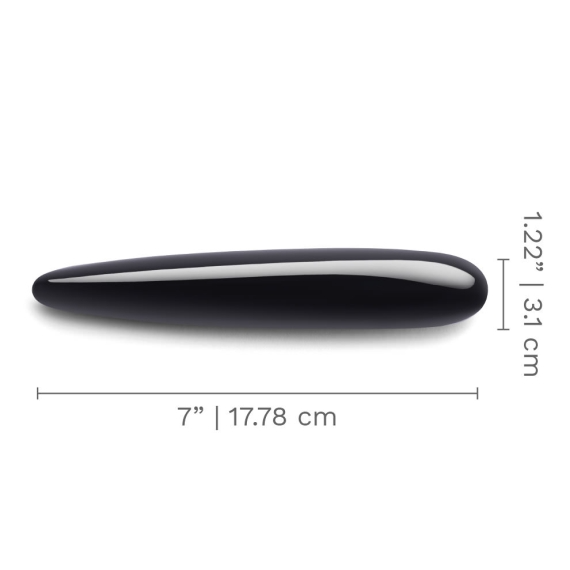 Le Wand Crystal Slim Wand - Black Obsidian