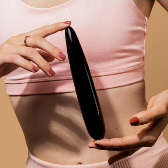 Le Wand Crystal Slim Wand - Black Obsidian