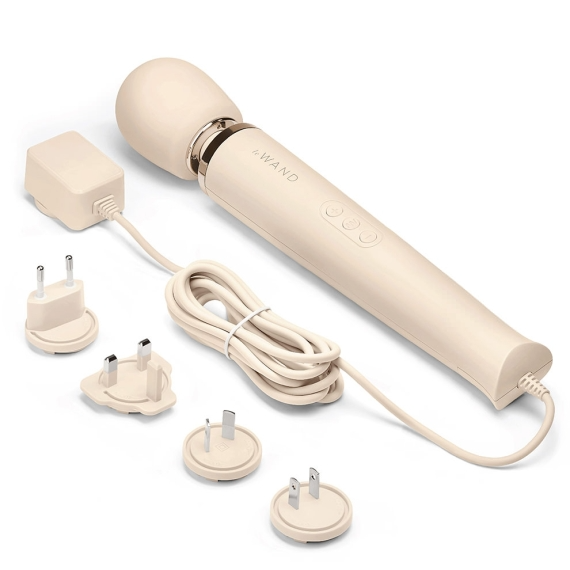 Le Wand Plug-In Vibrating Massager - Cream