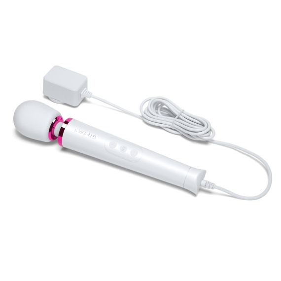 Le Wand Powerful Petite Plug-In Vibrating Massager - White