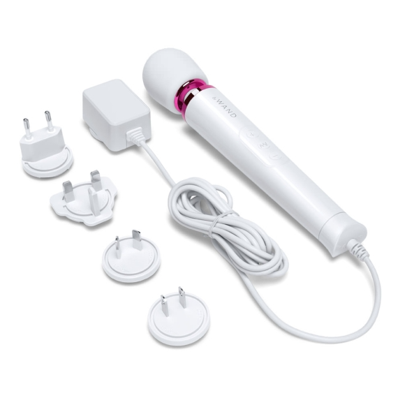 Le Wand Powerful Petite Plug-In Vibrating Massager - White