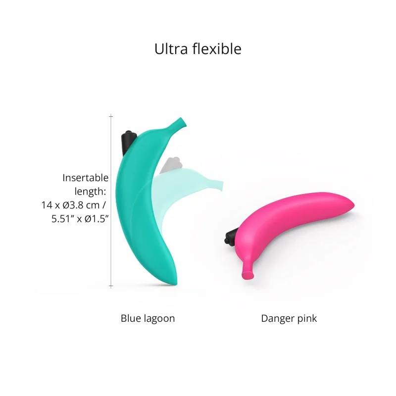 Love to Love Oh Oui Banana Vibrator - BLUE LAGOON