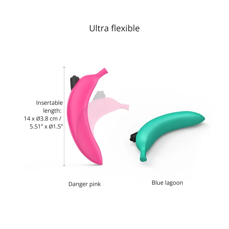 Love to Love Oh Oui Banana Vibrator - DANGER PINK