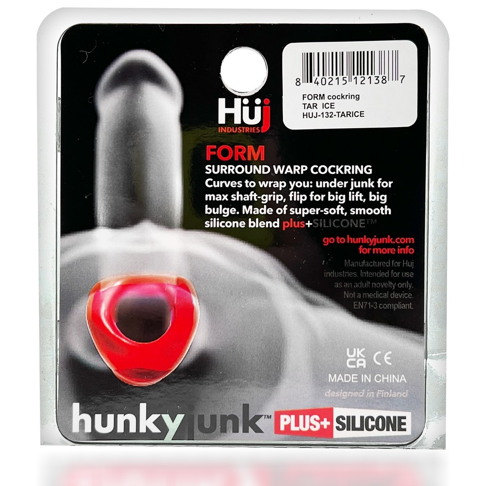 Hunky Junk FORM cockring, CLEAR ICE