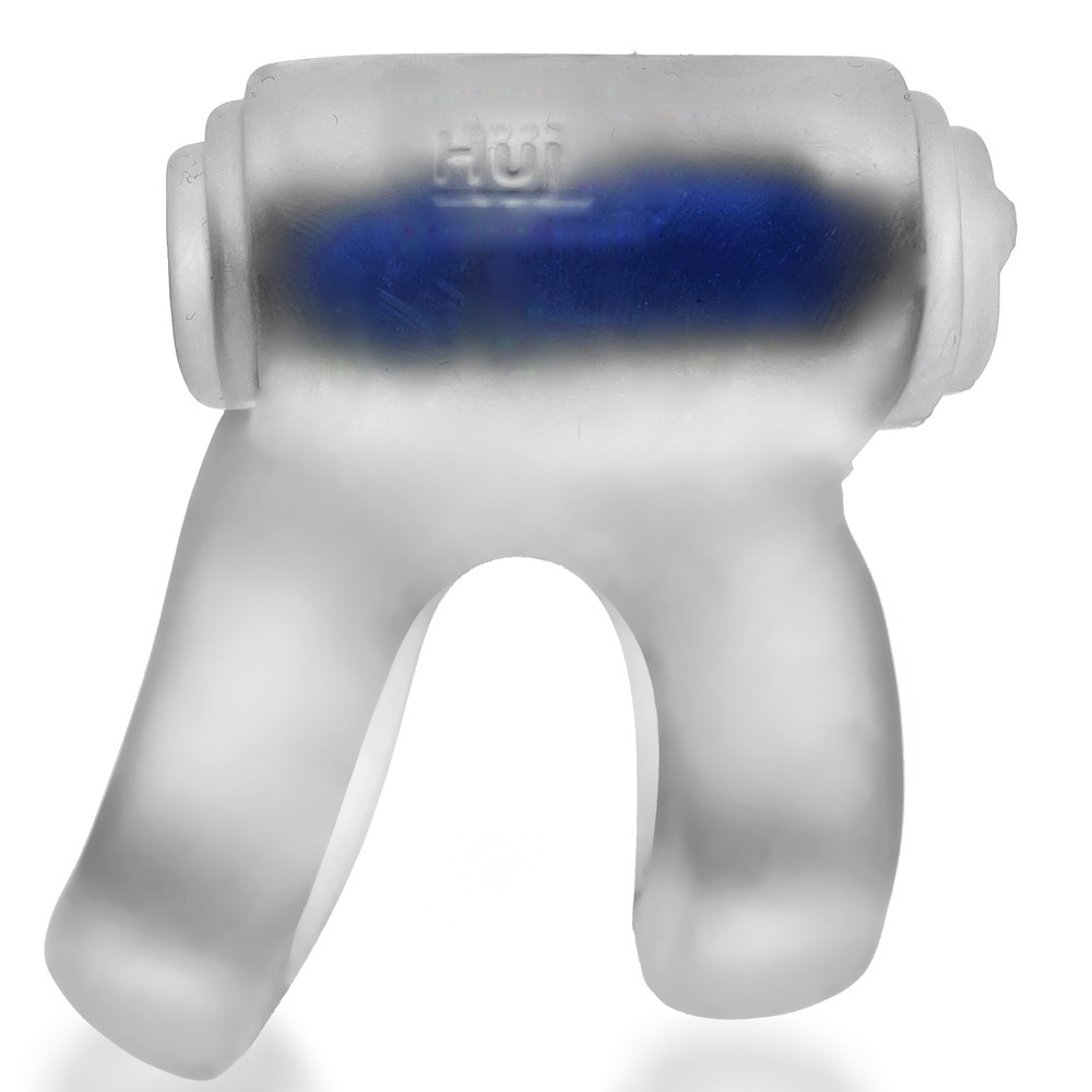 Hunky Junk Revhammer, shaft vibe ring, CLEAR ICE w/ Blue Vibe