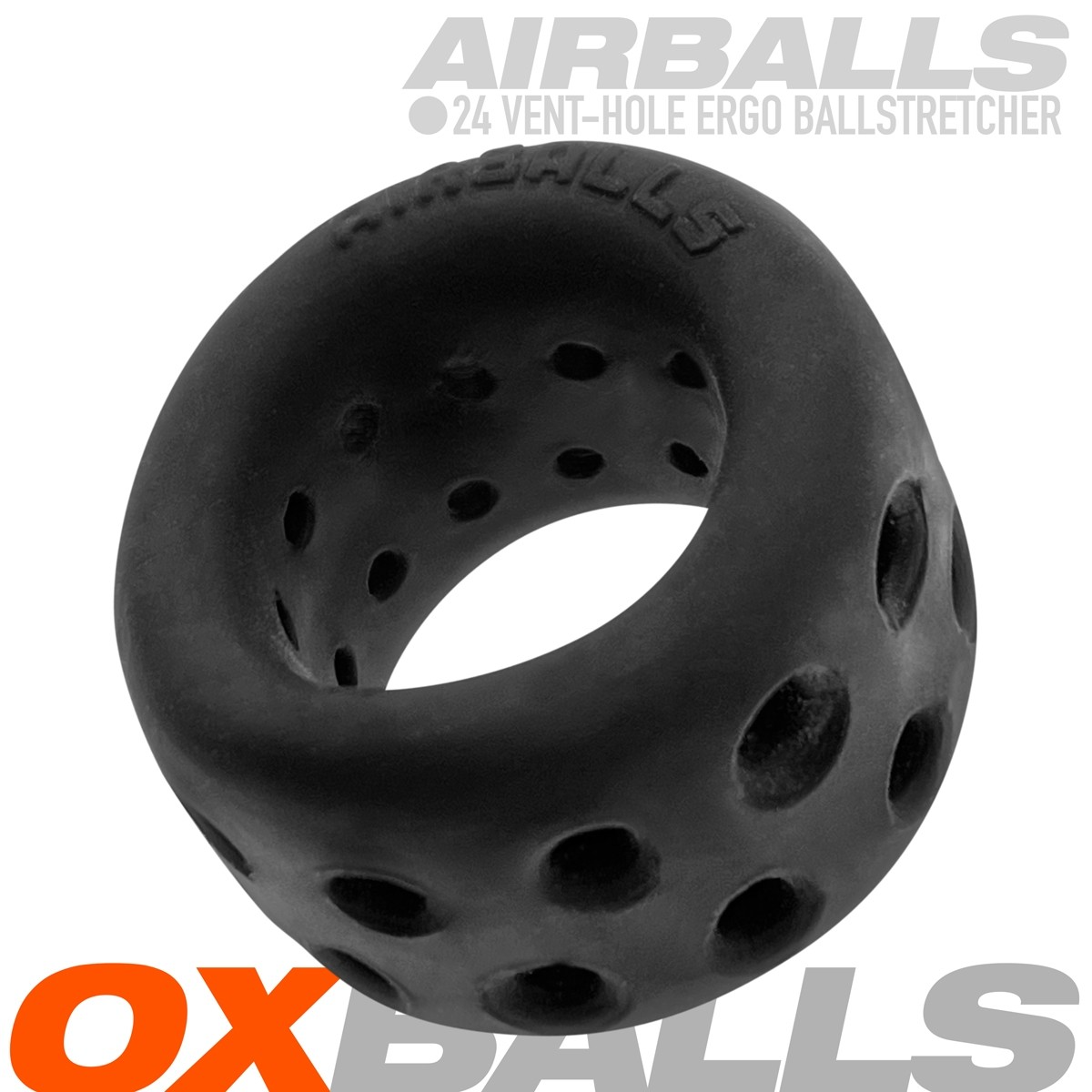 Oxballs Airballs Air-Lite Vented Ballstretcher Black Ice