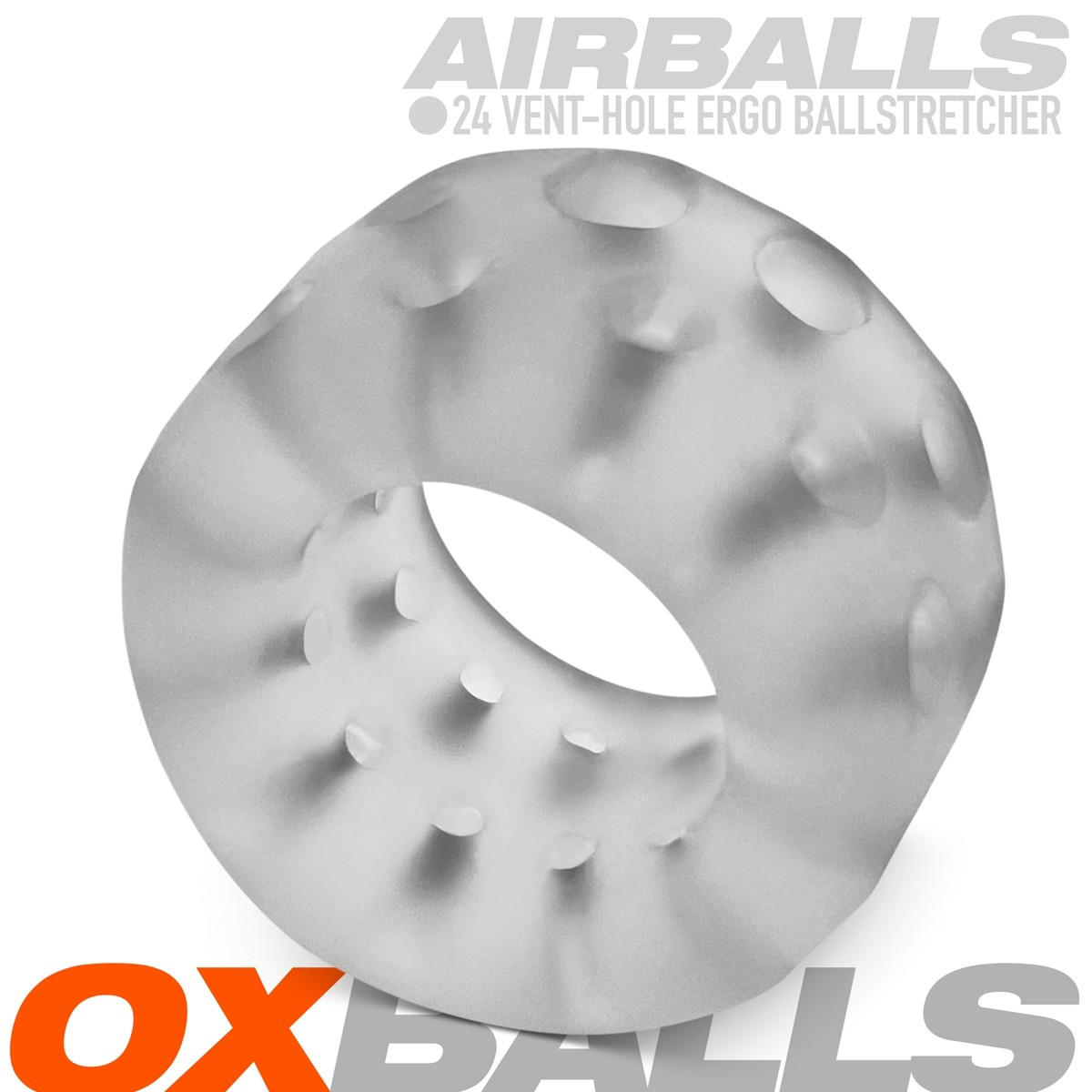 Oxballs Airballs Air-Lite Vented Ballstretcher CLEAR ICE