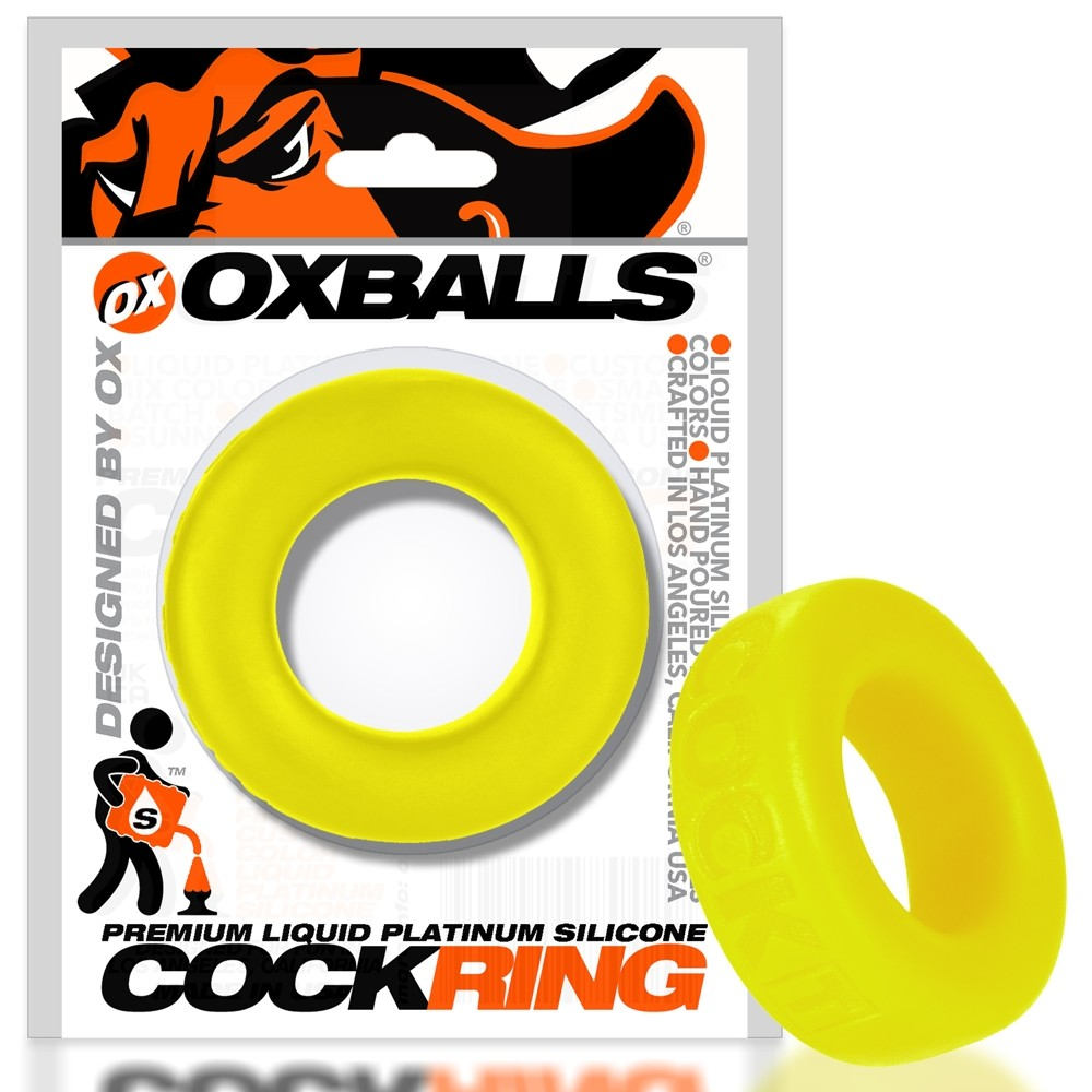 Oxballs Cock-T Cock Ring - ACID YELLOW