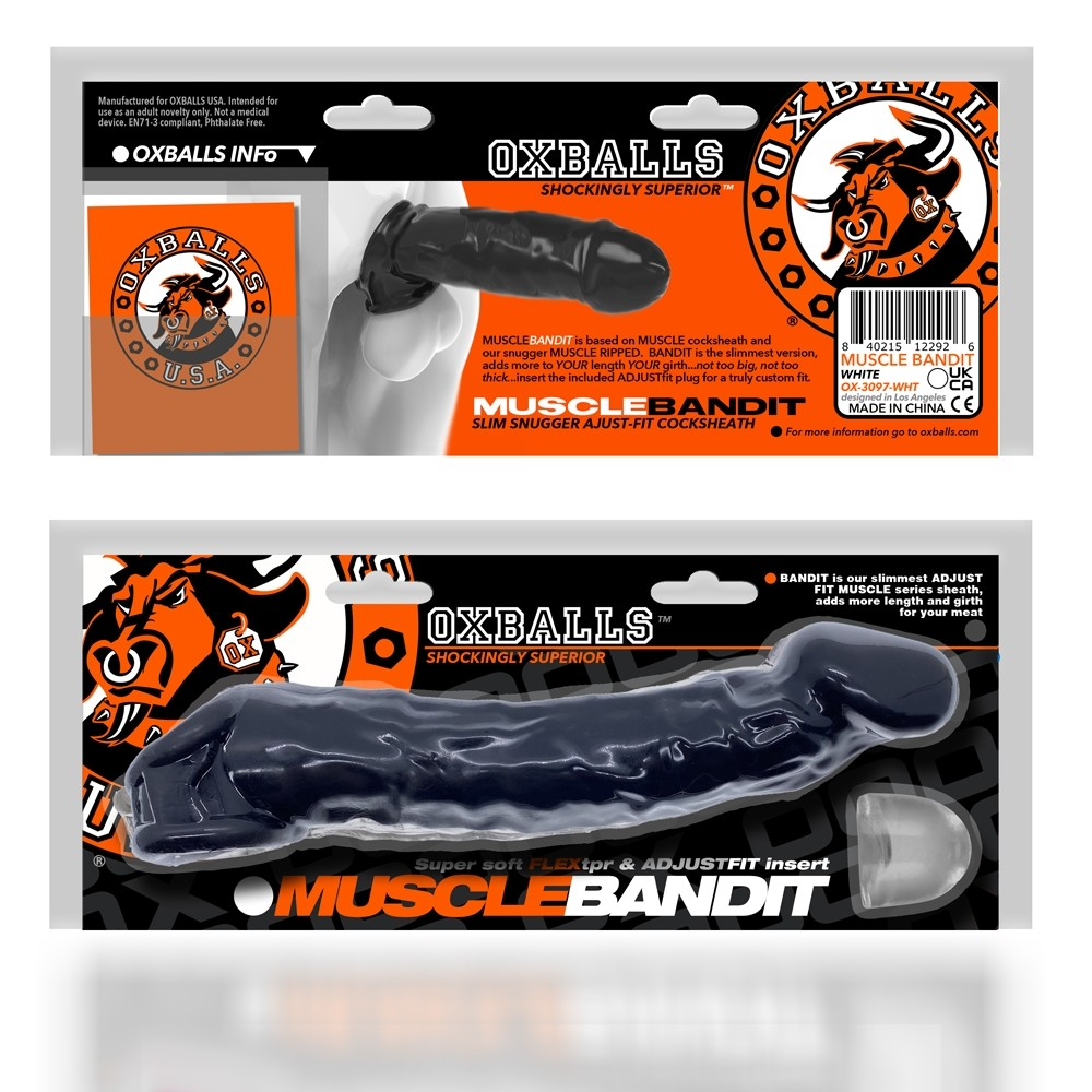 Oxballs Muscle Bandit Slim Cocksheath Black